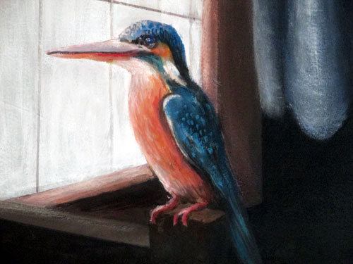 Eisvogel Gemälde
